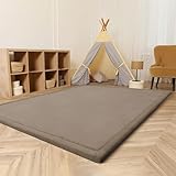 Fácil de limpiar: Nuestra alfombrilla de gateo para bebé es fácil de limpiar, Tapete de protección de Madera/baldosa pueden aspirar directamente o poner en la lavadora. Que esta antideslizante +核心词 no se deforma ni se desvanece después de varios lavados a máquina.