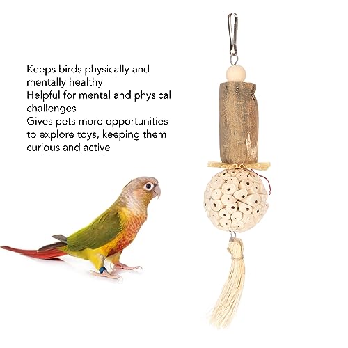 Sola Stick Bird Toys, Soft Ball Log Sola Wood Bird Foot Balls Bird Foraging Toys for Budgies Cockatiels Lovebirds - Image 4