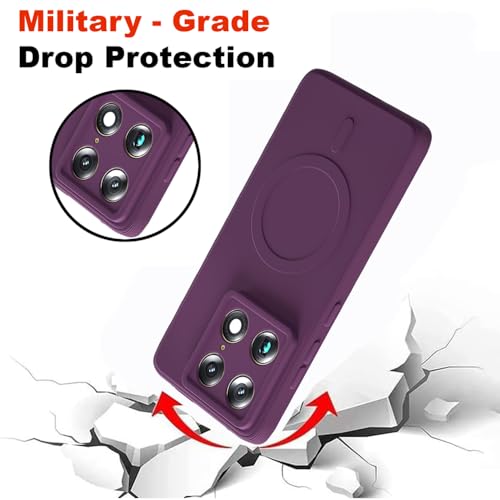 Image of Back Cover Motorola Signature 5G | MagFit Ring Design (Non-Magnetic) | Shockproof Case | Anti-Slip Grip | Raised Camera Edges | Slim Protective Case for Motorola Signature 5G (Purple)