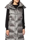 chalecos de mujer largos nailon y poliéster Blauer Sin Mangas Acolchado Pluma Chaleco de plumón, 924 Grigio Ombra, M para Mujer