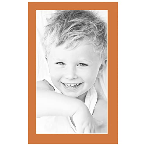15x26 Tangerine / Octoberfest Custom Mat for Picture Frame with 11x22 opening size (Mat Only, Frame NOT Included)