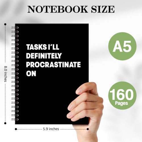 Journal de procrastination ERHACHAIJIA 160 pages pour déculpabiliser au bureau