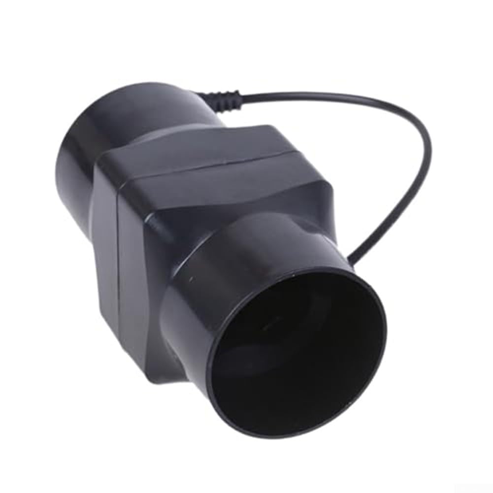 Inline Exhaust Fan Duct Blower With High Air Volume 36M³/h For Bathroom And Kitchen Ventilation, Low Noise 38DB PVC Duct Fan 50Mm(Black 50MM)