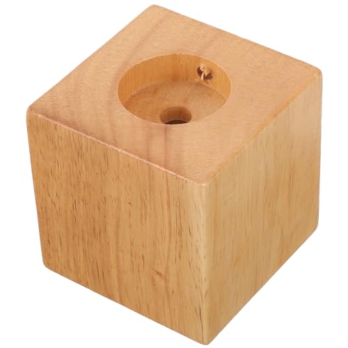 NESTINGHO Lampara de Mesa de Madera Base para DIY con Interruptor Cable y Portalámparas Vintage para Decoración Hogar Oficina Estudio