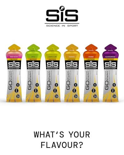 Science in Sport GO Isotonic Energy Gel - Fast-Acting Liquid Carbohydrate Gel for Instant Energy - Sports Nutrition - Gluten-Free & Vegan - Lemon & Lime Flavor - 30 Count