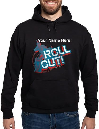 CafePress Custom Personalized Roll Out Sweatshirt Men's Light Regular Fit Hooded Sweatshirt