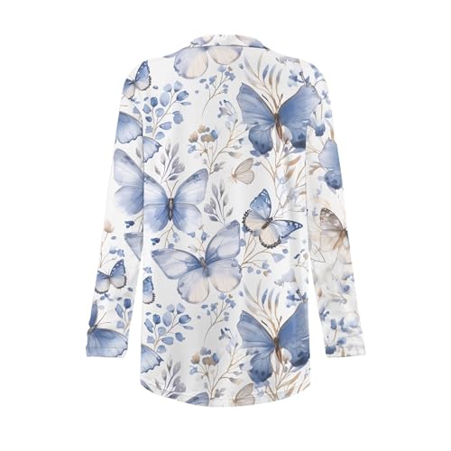 Image of Cardigan Sweaters for Women Long Sleeve Cardigan Soft Drape Open Front Fall Dusters V-Neck Jackets Dressy Loose Coat