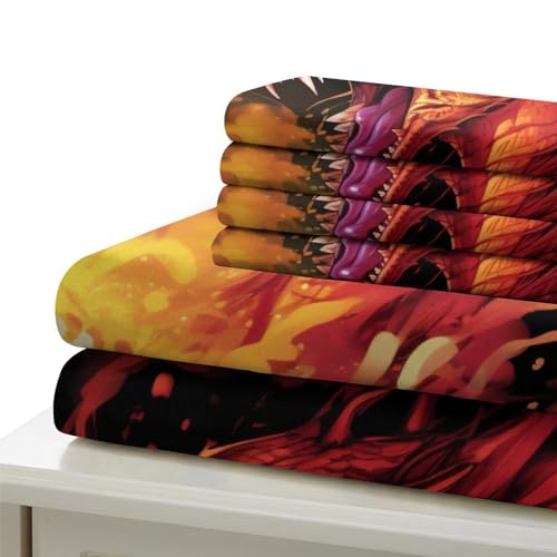 Funda nórdica de unicornio 3D edredón microfibra reversible animales legendarios cama 220x240 7