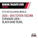 Pop & Lock – Manual Tailgate Lock for Toyota Tacoma, Fits 2005 to 2015 Models (Black Sand Pearl, PL5513, Standard Lock)