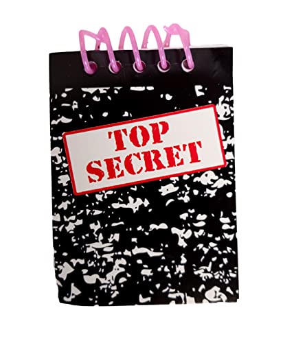 Image of Dondor TOP SECRET' Spiral Note Pads Party Favors (24 Pads Included)
