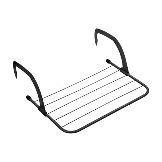 Jata HTEN2403 - Tendedero Radiador. Tendedero Plegable. Tendedero Balcón. Tendedero con 3 Metros de Superficie de tendido. Medidas: 50 x 33 x 16 cm. De Acero Pintado