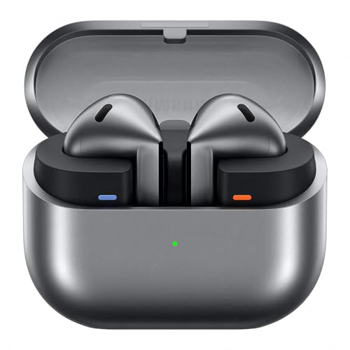 Samsung Galaxy Buds3 Grey with Galaxy AI, Wireless Earbuds, Noise Cancelling, Bluetooth, 360 Audio, Grey, 2 Year Manufacturer Extended Warranty (UK Version)