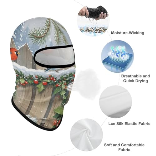 Balaclava Mask for Men Ski Mask for Women Fence Birds Full Face Mask Face Cover for Cycling miniatura 3