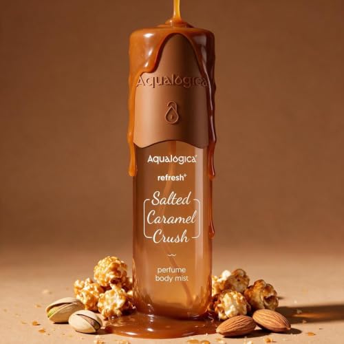Aqualogica Refresh+ Perfume Body Mist - Salted Caramel Crush | Mouthwatering Gourmand Scent | Long Lasting Fragrance | Double Duty for Hair & Body | Non-Irritating & Hydrating | Infused with Zemea & Hyaluronic Acid | For Men & Women | 150 ml - view 6