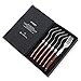 Forks Set of 6, Hailingshan Heavy Duty Stainless Steel Dinner Table Flatware Set, Laguiole Premium Kitchen Cutlery Utensils Salad Meat Steak Fork Mirror Finish Wooden Handle 23cm 6-Piece [Gift Box]