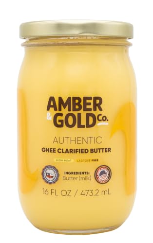 Amber & Gold Co. Ghee - Pure Clarified Butter for