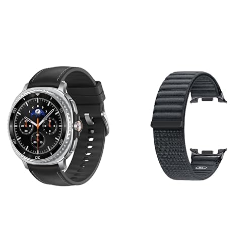 Image of Samsung Galaxy Watch 8 Classic (2025) 46mm LTE Smartwatch, Black w /Free Fabric Band, M /L, Graphite
