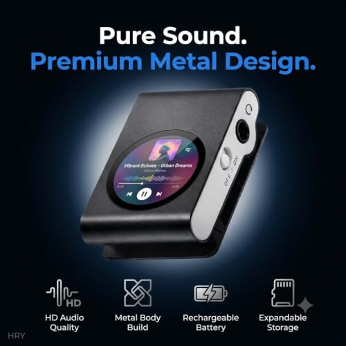 Drumstone Store Drumstone Portable Metal MP3 Player Black - Image 4