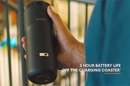 Ember New Temperature Control Smart Mug 2, 355 ml, Black, 3-hr Battery Life  App Controlled Heated Coffee Travel Mug  Improved Design