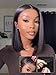 Beauty Forever Yaki Straight Glueless Bob Wig Human Hair 7X5 Bye Bye Knots Wear and Go Drawstring Wig Pre Cut Lace Closure Wig Pre Plucked No Skill Needed 150% Density 12inch