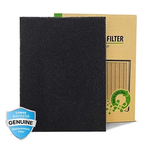 Image of Coway Original Carbon Filter for AirMega 150 (AP-1019C), Patented Patented Urethane Carbon Filters, Filter Life of 8500 Hrs, Traps Bad Odor, Foul Smell, Hazardous Gas, Cooking Smell, Can Vacuum Clean