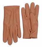 LEATHER LH HANDS Men's Dress Driving Genuine Sheep Leather Unlined Gloves Tan, Small