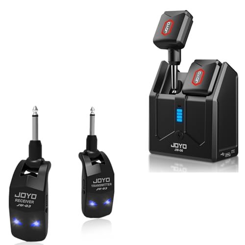 Sistema inalámbrico de guitarra JOYO 2.4GHz (JW-03) con transmisor receptor inalámbrico de guitarra 5.8GHz y caja de carga (JW-06) miniatura 1
