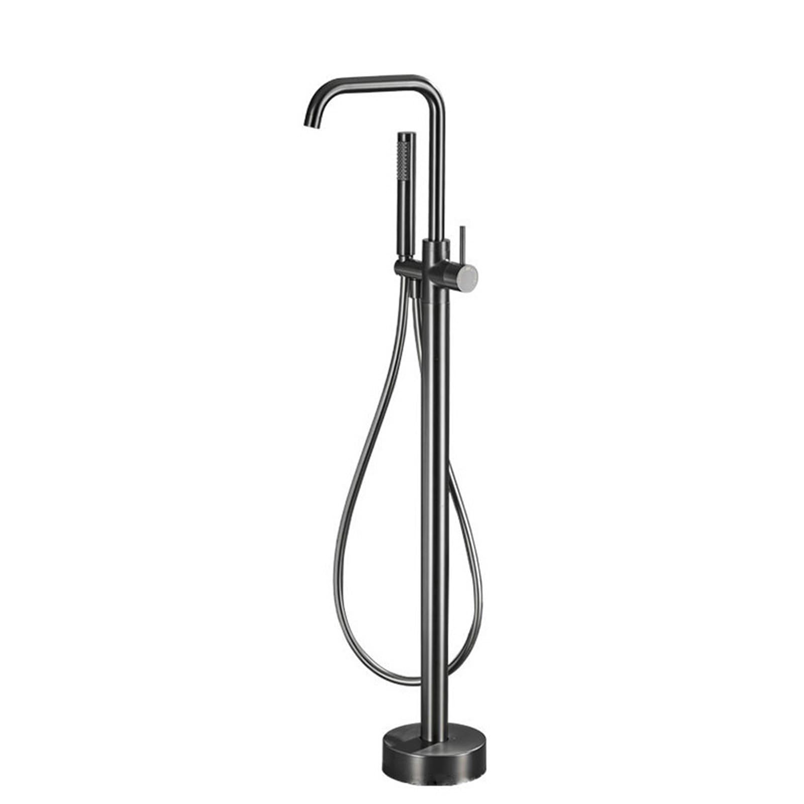 NZPOST standing Bath Shower Mixer Tap Gold 360 Degree Rotating Tap Bath Mixer Taps with Shower Set-B (Gun