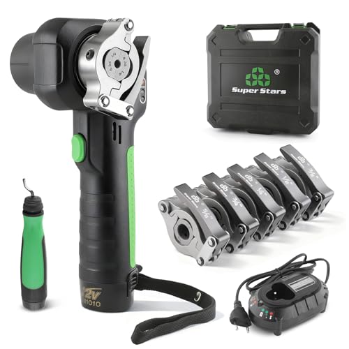 Super Stars Power Flaring Tool Kit ST-E800 - Cordless 45 Degree Automatic Flaring Tool for HVAC...