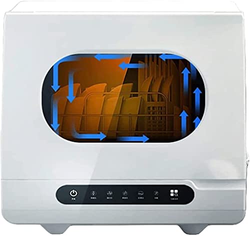 Lavavajillas pequeño inteligente totalmente automático para el hogar, limpieza de 360°/20 minutos a 72 °C, limpieza a alta temperatura y secado rápido al aire