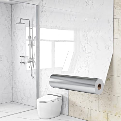 Papier peint autocollant effet marbre 3mm imperméable PVC décoratif, panneaux et rouleaux muraux, crédence cuisine adhésive, carrelage mural salle bain...