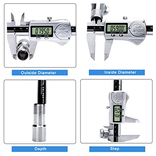 Kynup Digital Caliper, Calipers Measuring Tool with IP67 Waterproof, Absolute...