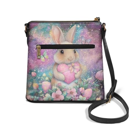 Image of Leather Women Crossbody Hobo Bag Satchel Purse Handbag with Adjustable Shoulder Strap and Zipper Pockets