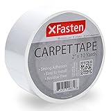 XFasten Double Sided Carpet Tape for Area Rugs and Carpets, Removable and Hardwood Safe, 2 Inches x 10 Yards, Ideal for Area Rugs, Carpet Over Rugs or Delicate Hardwood Floors