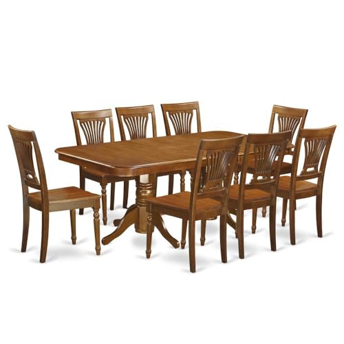 Furnifact 9-Piece Expandable Dining Table Set