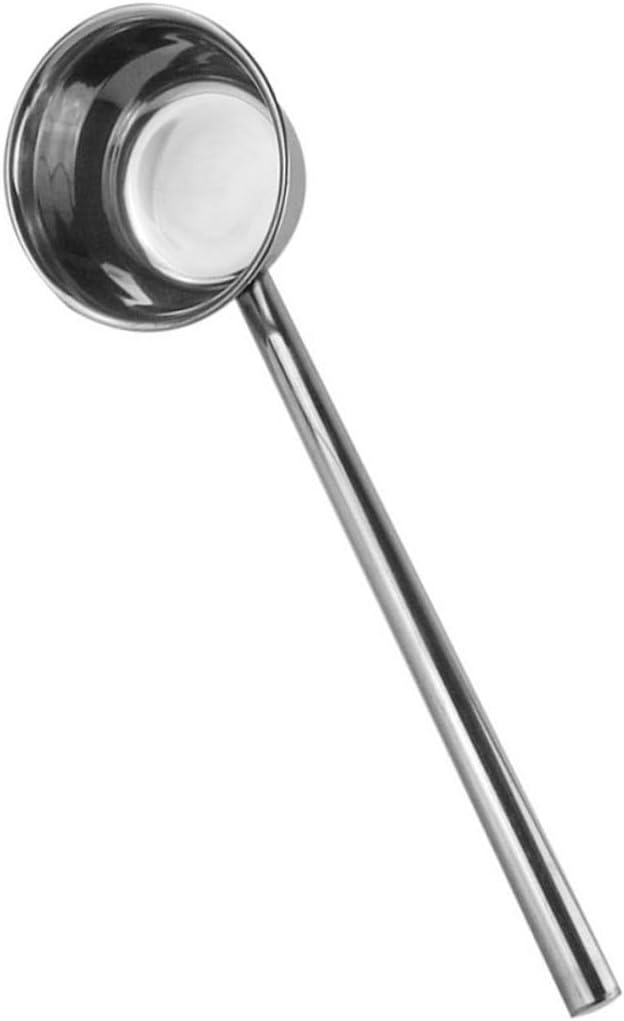 Stainless Steel Ladle Long Handle Water Spoon Medium Size Kitchen Soup Scoop Household Cooking Utensil Sturdy Kitchen Supply