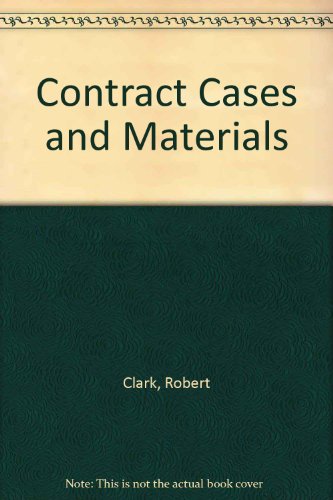 Contract Cases and Materials
