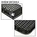 PIT66 Bumper Cover Grille, Compatible with 2015 2016 2017 Jeep Renegade Front Left & Right Black