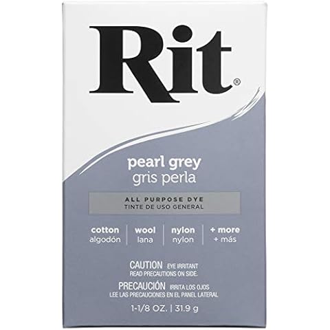 Rit Dye Powder-Pearl Gray, Acrylic/Polyester, Multicolor, 1 Cover