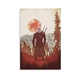 Witcher RPG Video Gaming Poster Canvas Poster Wall Paint Art Picture Print Decor Modern Home Artworks Gift Idea 12x18inch(30x45cm)