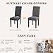 Sufdari Dining Chair Covers,Kitchen Chair Cover,Parsons Chair Slipcover,Spandex Chair Protectors for Dining Room Stretch Chairs Cover Set of 6 -Gray
