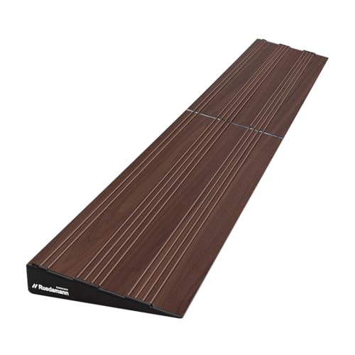 Ruedamann 1" Rise Modular Threshold Ramp for Doorways, 2200 lbs