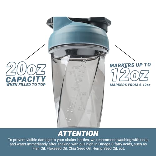 image for HELIMIX 1.5 Vortex Blender Shaker Bottle Holds Upto 20oz | No Blending
