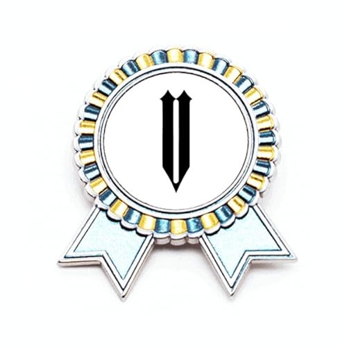 Broche chiffres romains 5 noir M métal pour personnaliser un manteau