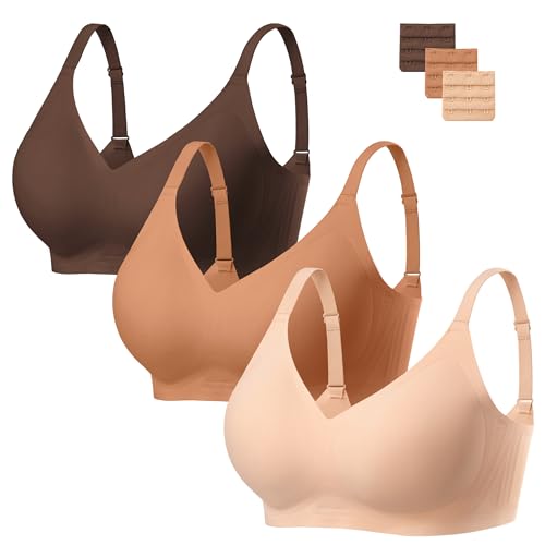 Image of habibee Jelly Bra for Women No Underwire Comfort Seamless Bras Push Up Wireless Bras Full Coverage Bralettes