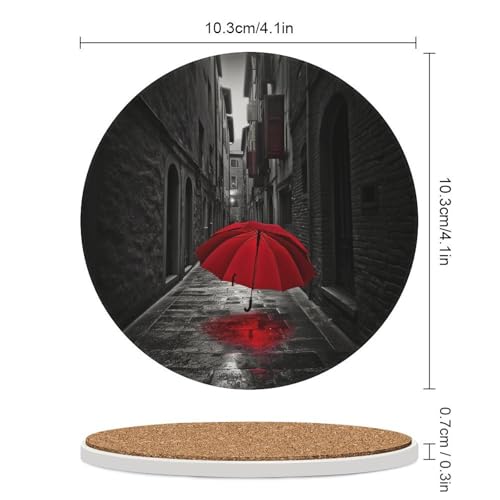 Lot de 4 dessous de verre céramique liège cadeau maison