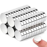 60Pack Neodymium Strong Magnets, 10x3 Small Round Rare Earth Heavy Duty Disc Magnets for Industrial, Whiteboard, Kitchen Cabinet, Tool Storage