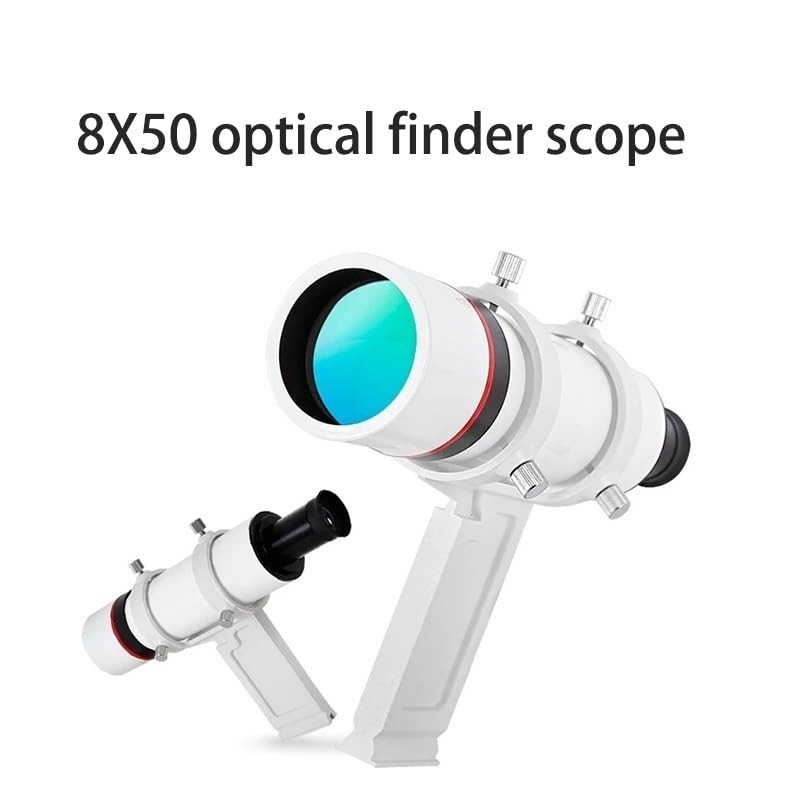 Visor 8x50 de metal con soporte resistente y retícula de precisión astronómica 4