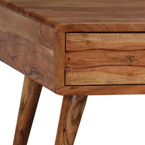 Table basse bois massif sculpté main pour un intérieur authentique - 8