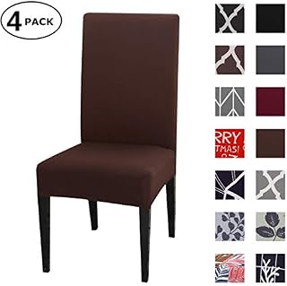 Dining Chair Cover Seat Protector Super Fit Slipcover Stretch Removable Washable Soft Spandex